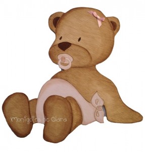 Silueta de Madera Infantil Niña Gugu