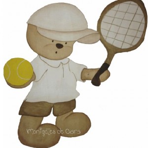 Silueta de Madera Infantil Niño Xisco Tenista