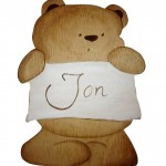 Cartel de Madera para Bebes Jon