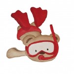 Silueta de Madera Infantil Niño Buceador