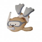 Silueta de Madera Infantil Niño Buceador Pulpito