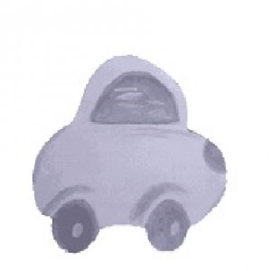 Silueta de Madera Infantil Coche