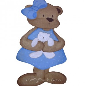 Silueta de Madera Infantil Niña Aba