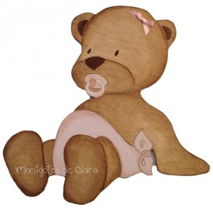 Silueta de Madera Infantil Niña Gugu